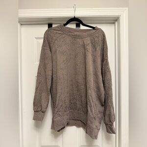 Lululemon Perfectly Oversized Crew Sweatshirt Spider Web  Women’s Size 12